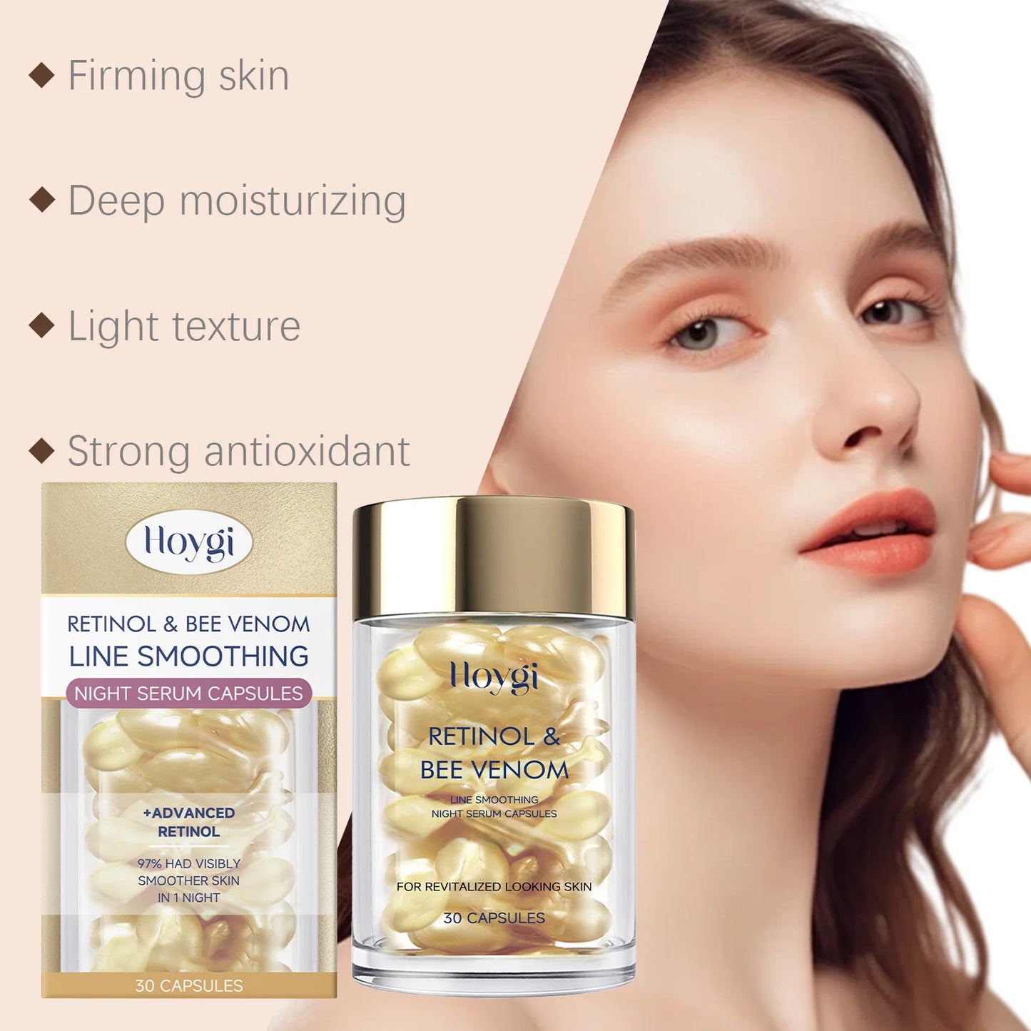 Retinol Bee Venom Facial Capsules