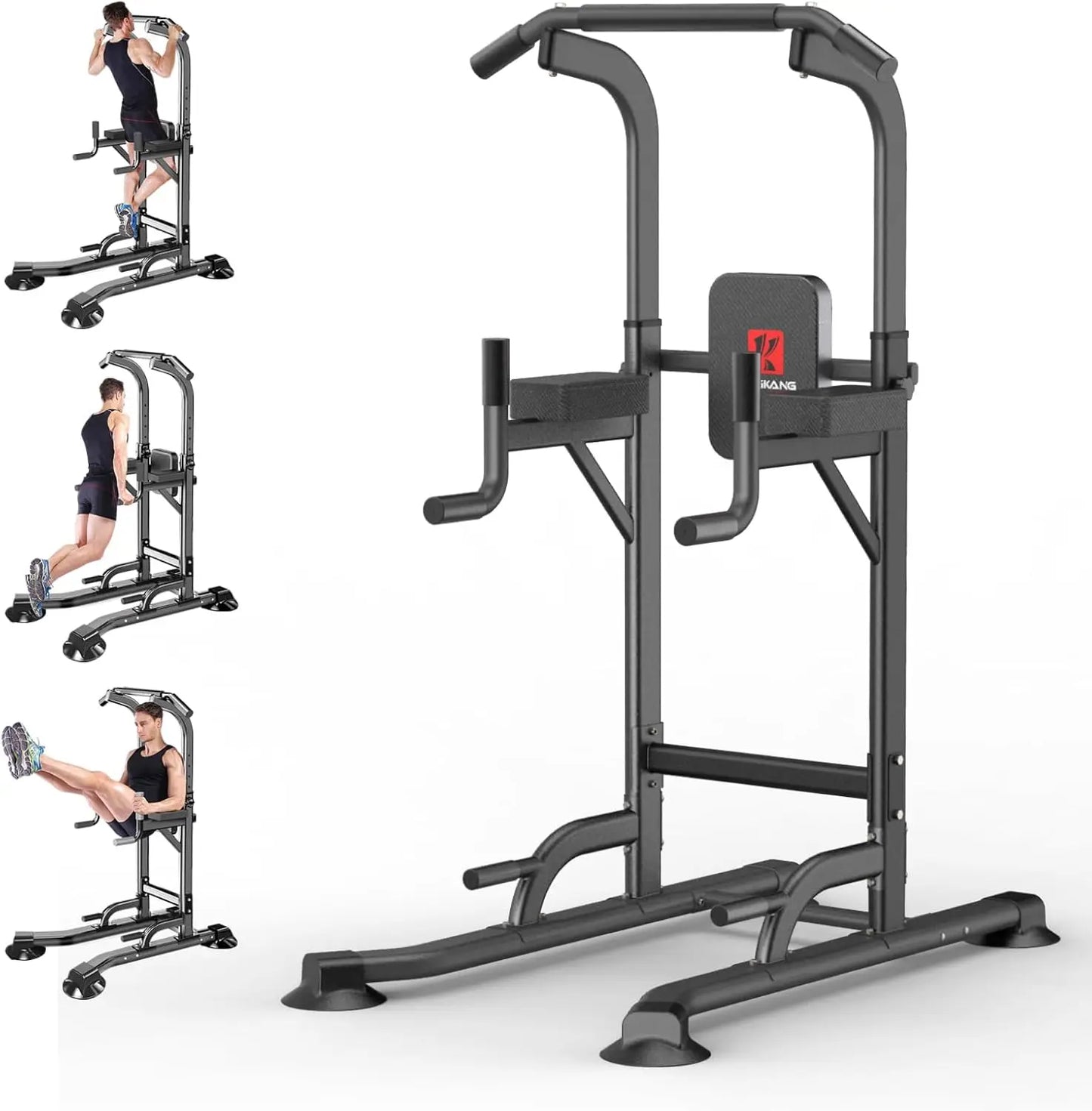 Adjustable Height Pull Up & Dip Station