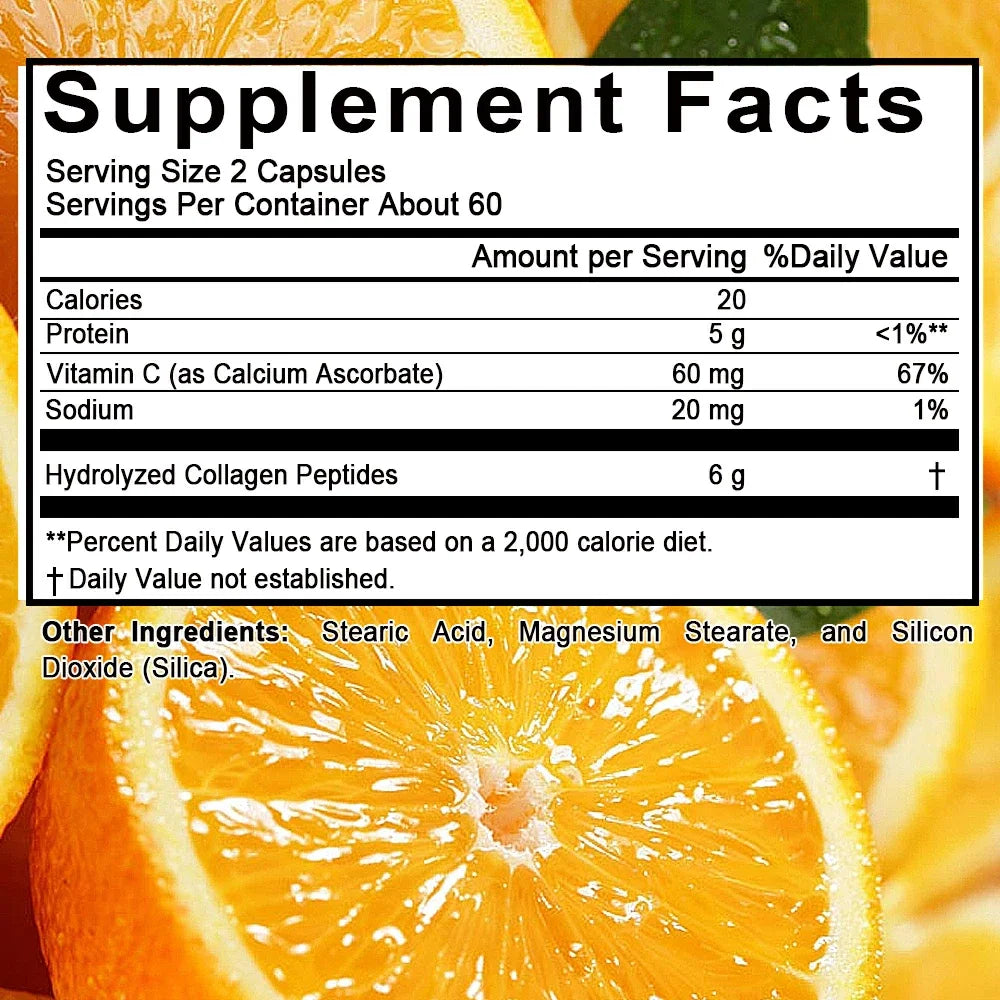 Hydrolyzed Collagen Peptides + Vitamin C