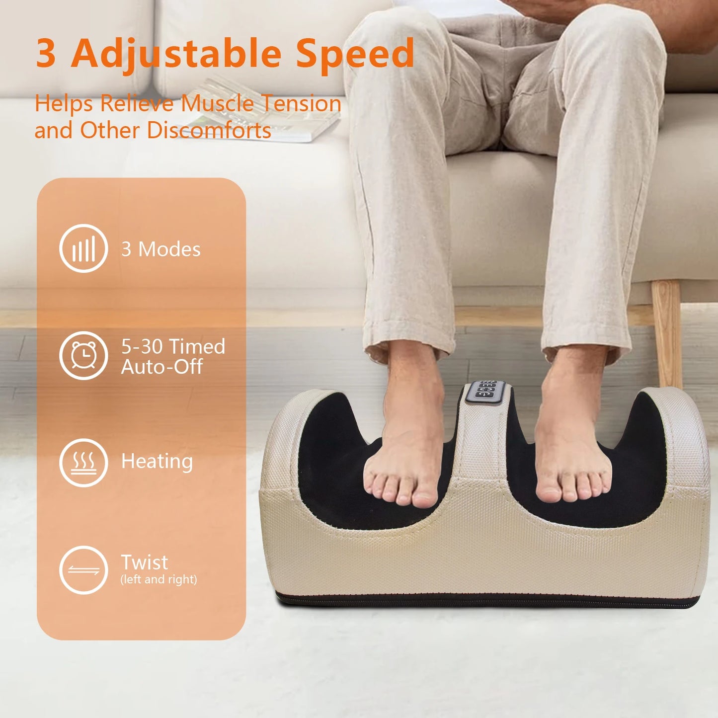 Foot and leg massager