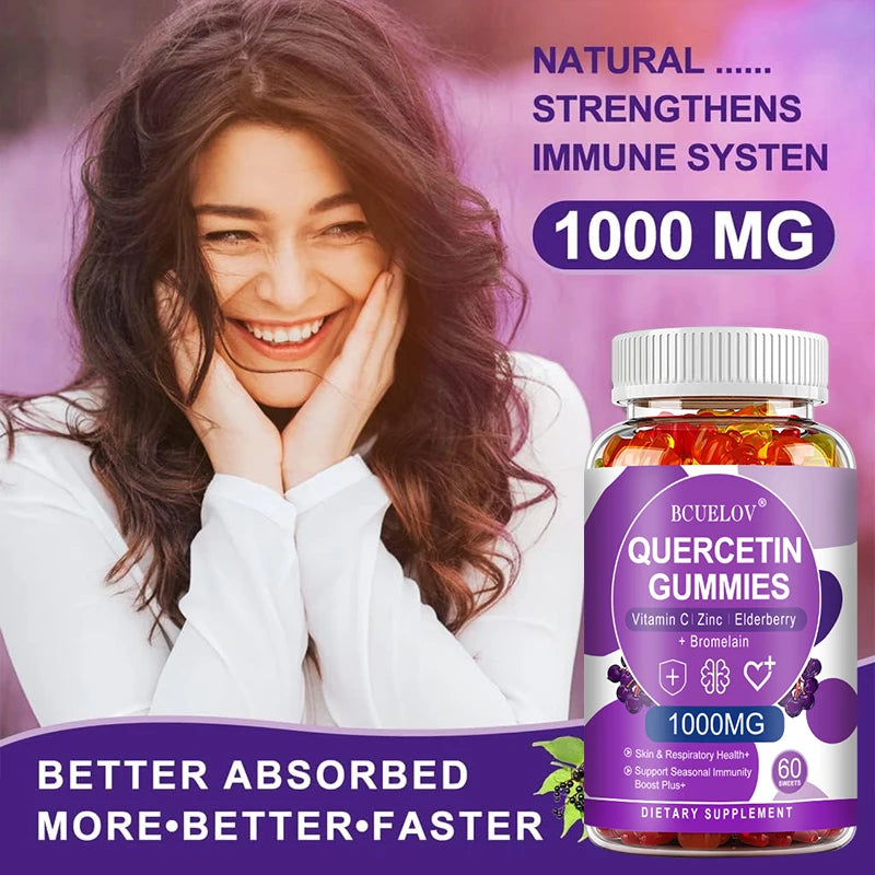 Quercetin Gummies - with Zinc, Vitamin C, Bromelain
