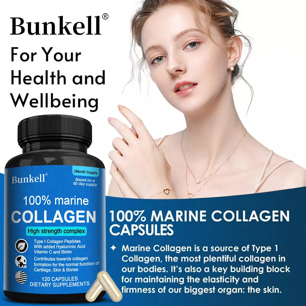 Marine Collagen with Hyaluronic Acid, Vitamin C and Biotin