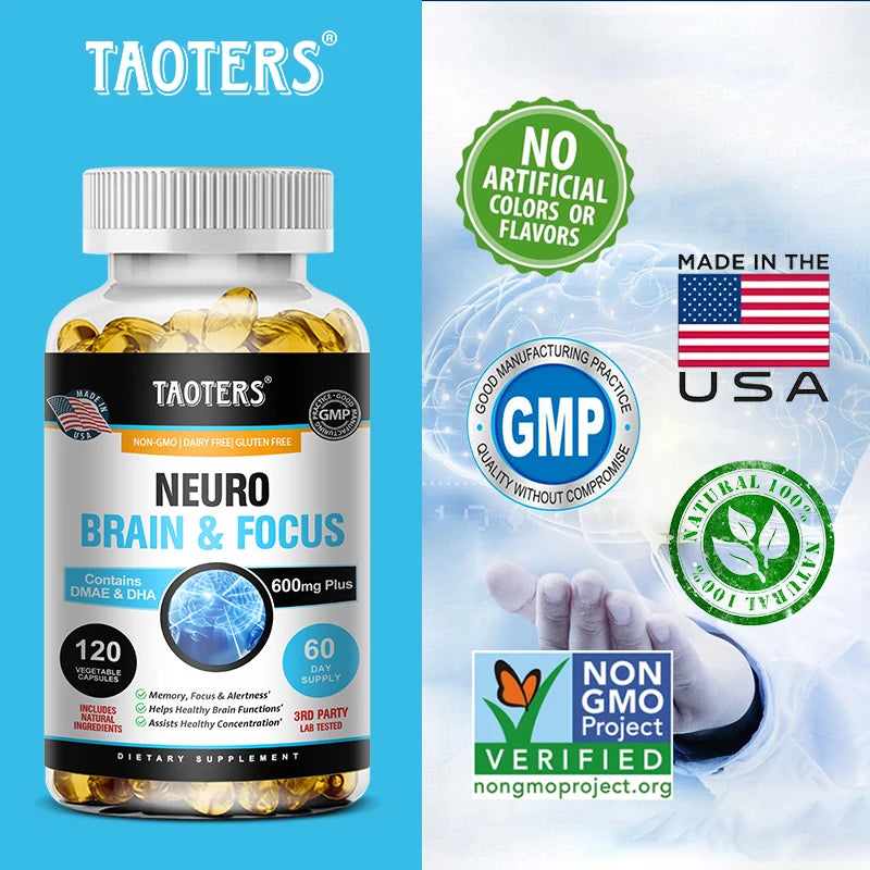 Brain Support Supplement, Supports Memory, Concentration & Alertness