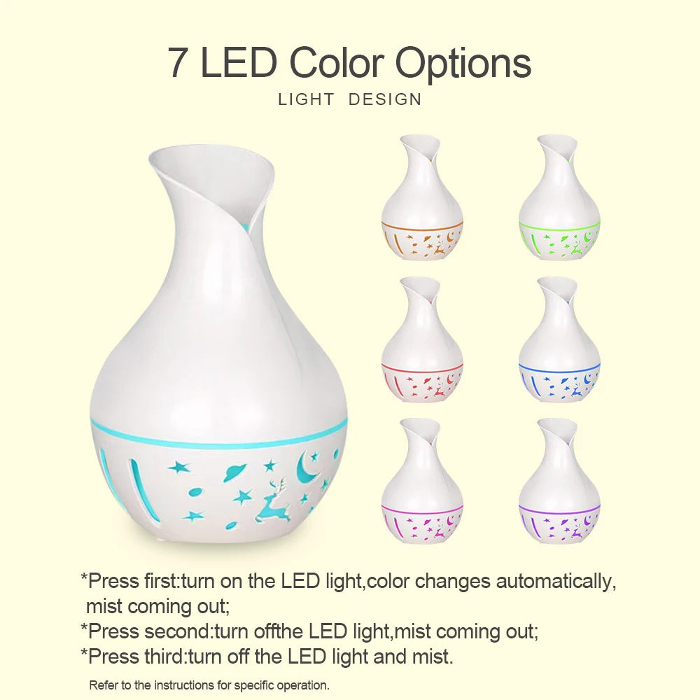Mini Ultrasonic Aroma Diffuser LED Night Light