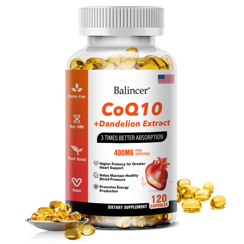 COQ10 + Dandelion Extract - Supports Heart Health and Energy