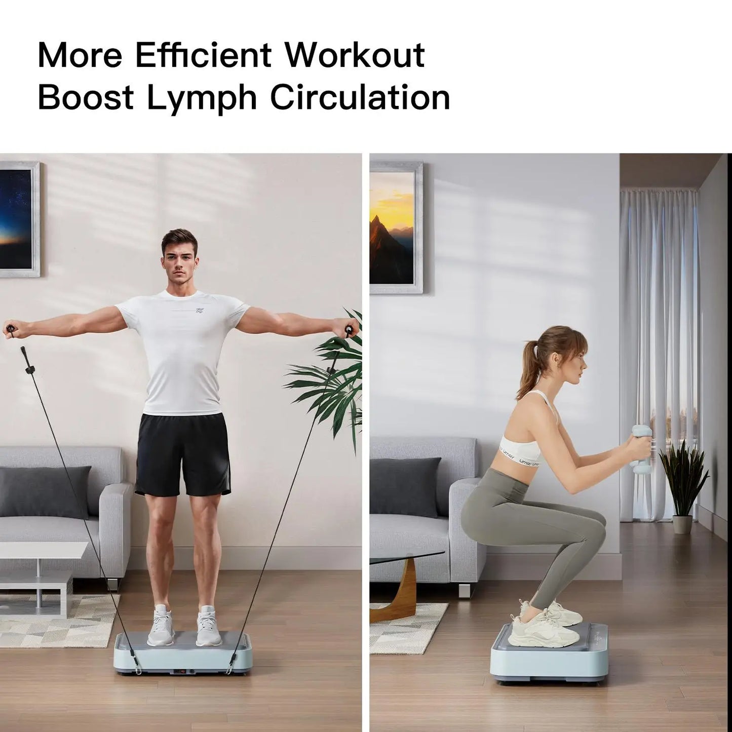 Fitness Vibration Board with Ring Band