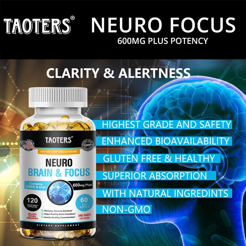 Brain Support Supplement, Supports Memory, Concentration & Alertness