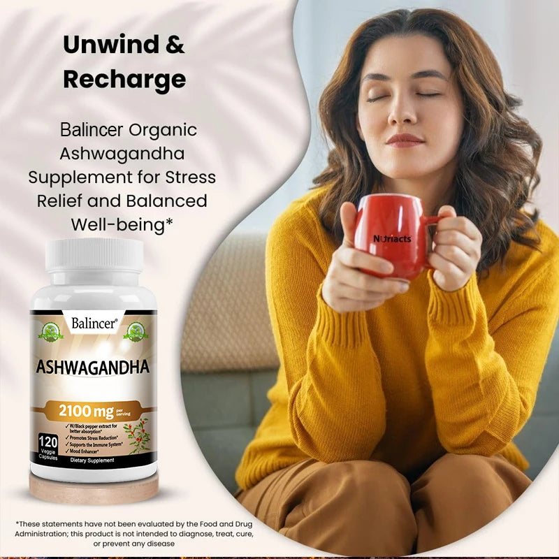Organic Ashwagandha - Supports Stress Relief & Mood