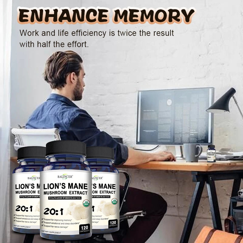 Lion's Mane Mushroom Extract Supports Mood, Sleep