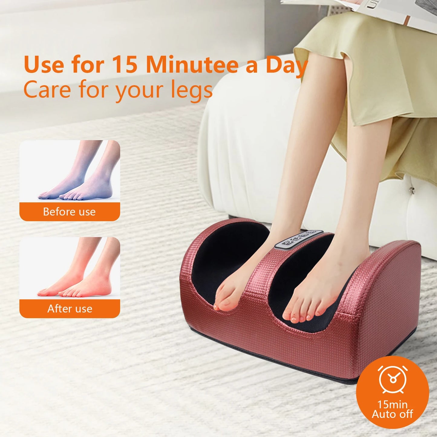 Foot and leg massager