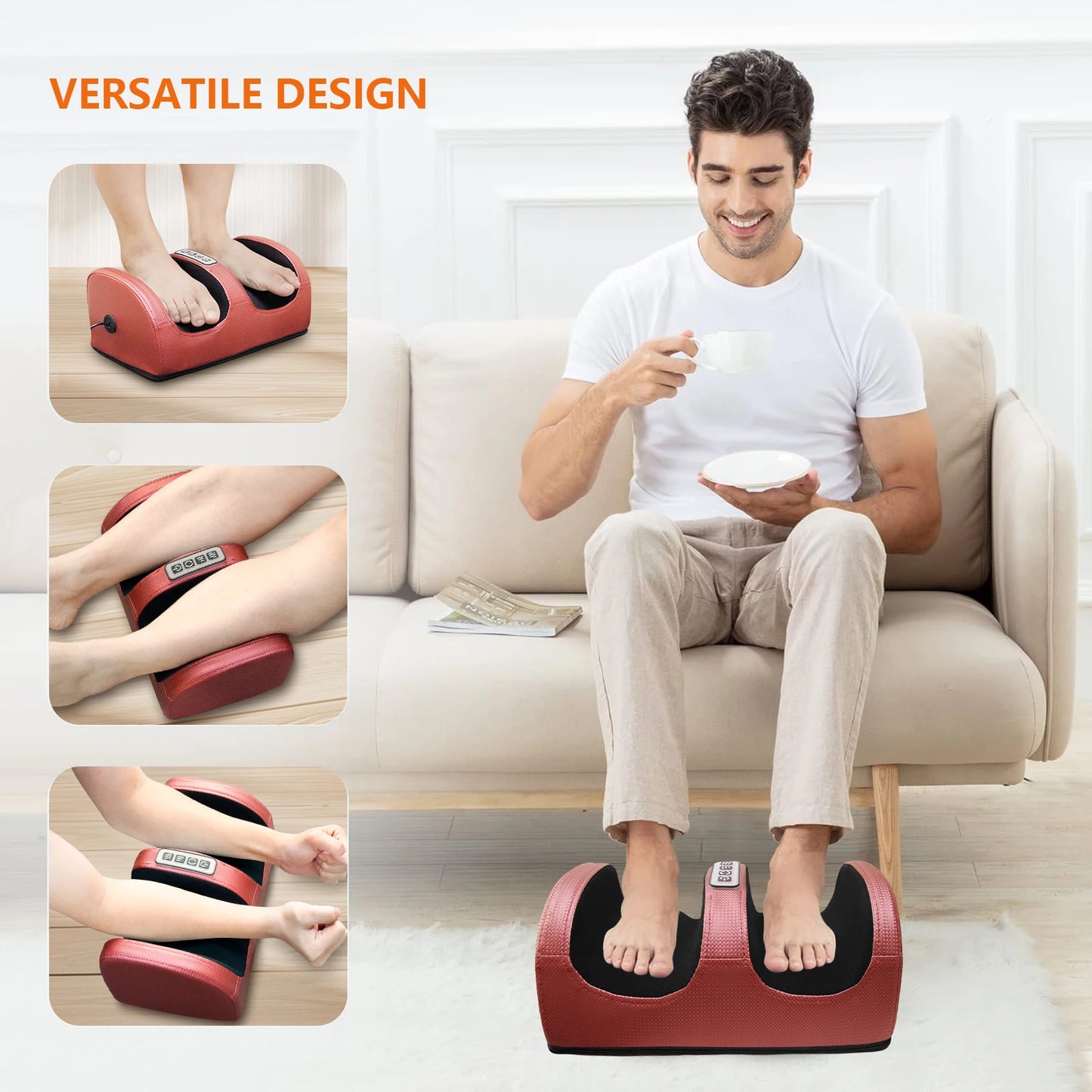 Foot and leg massager