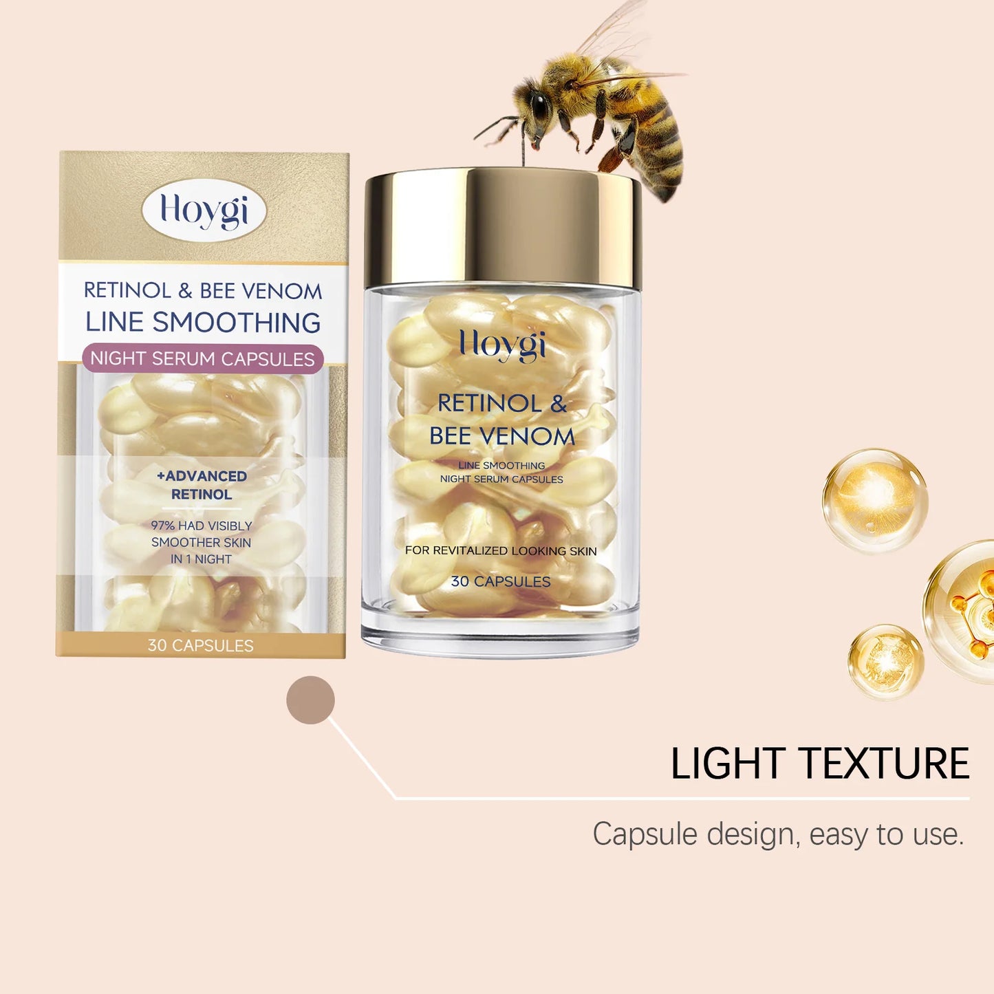 Retinol Bee Venom Facial Capsules