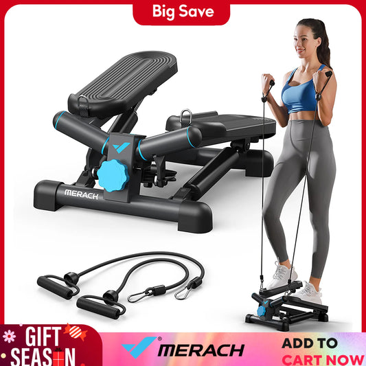 330LBS Capacity Mini Stepper with Resistance Band
