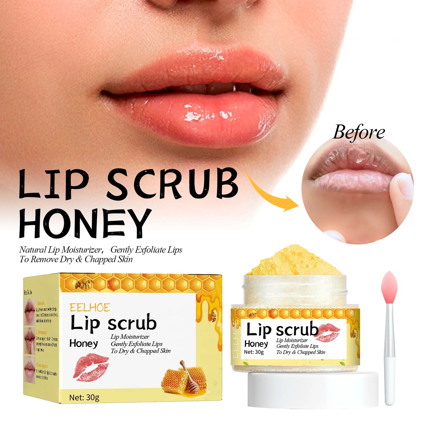 Honey Flavored Lip Scrub