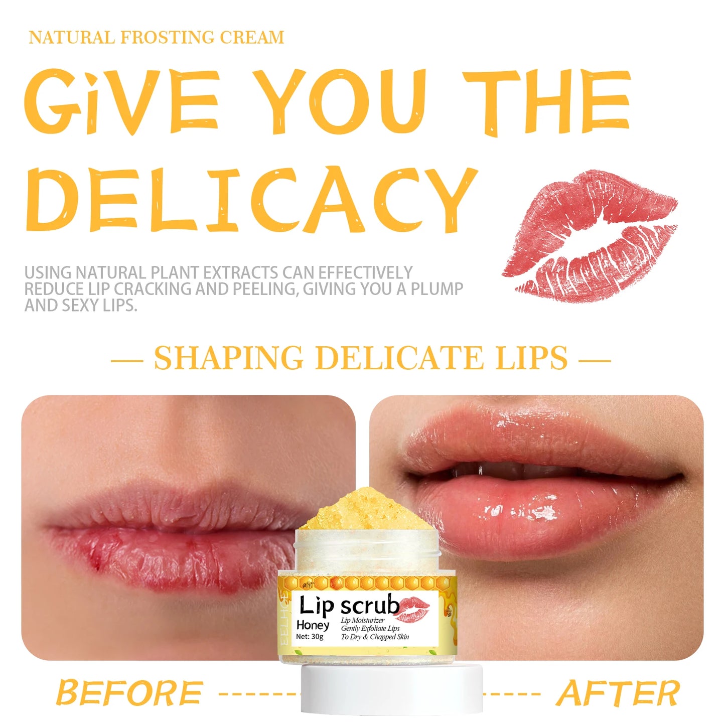 Honey Flavored Lip Scrub