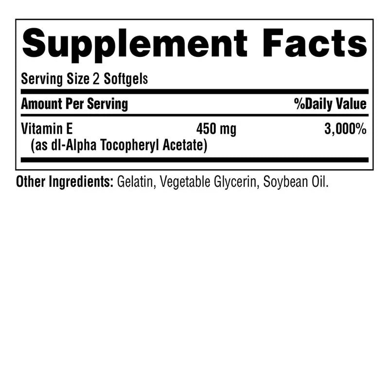 Vitamin E Capsules 450 mg