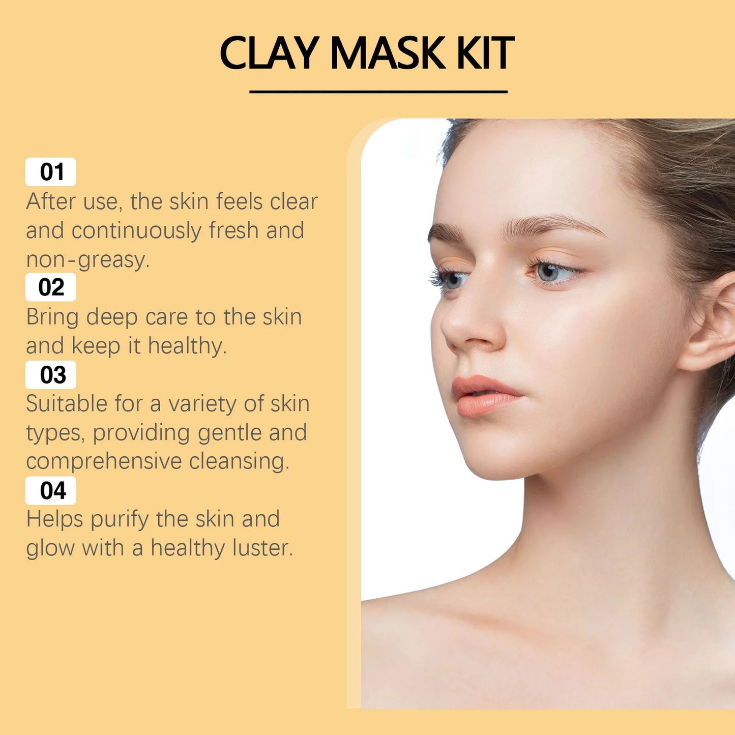 Exfoliating Facial Clay Mask Set