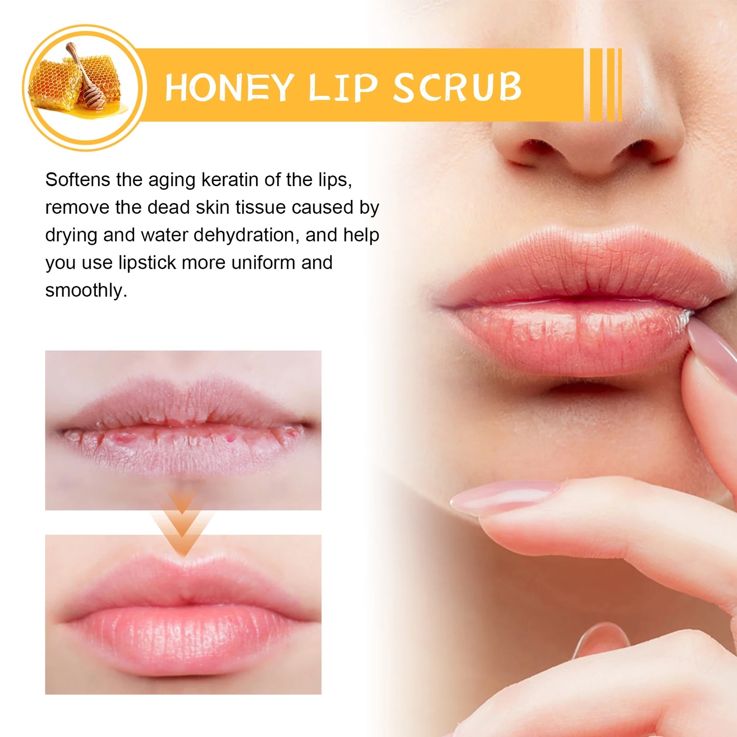 Honey Flavored Lip Scrub