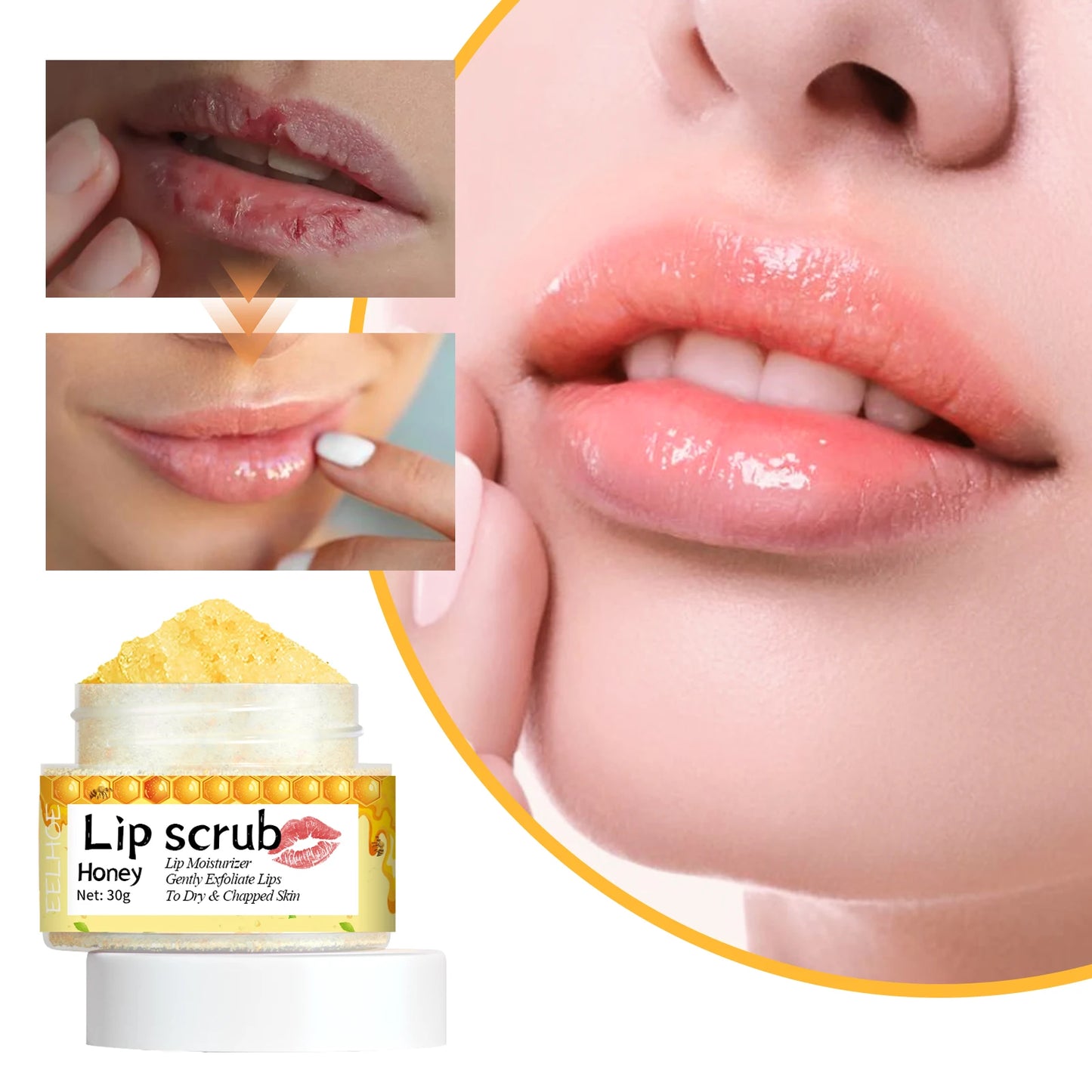Honey Flavored Lip Scrub