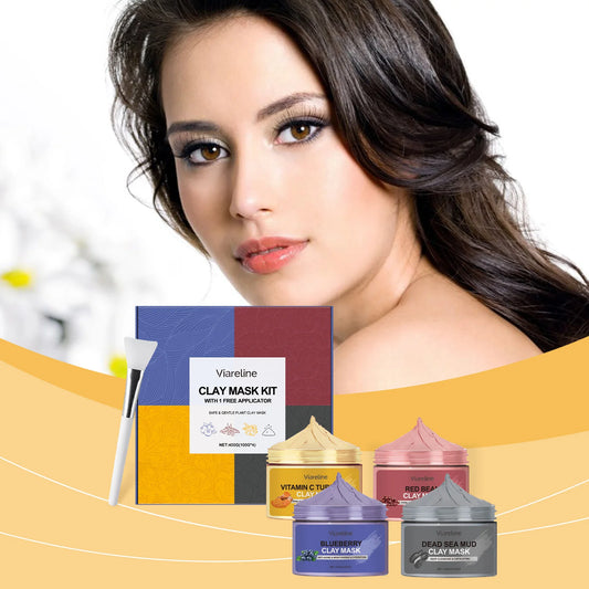 Exfoliating Facial Clay Mask Set