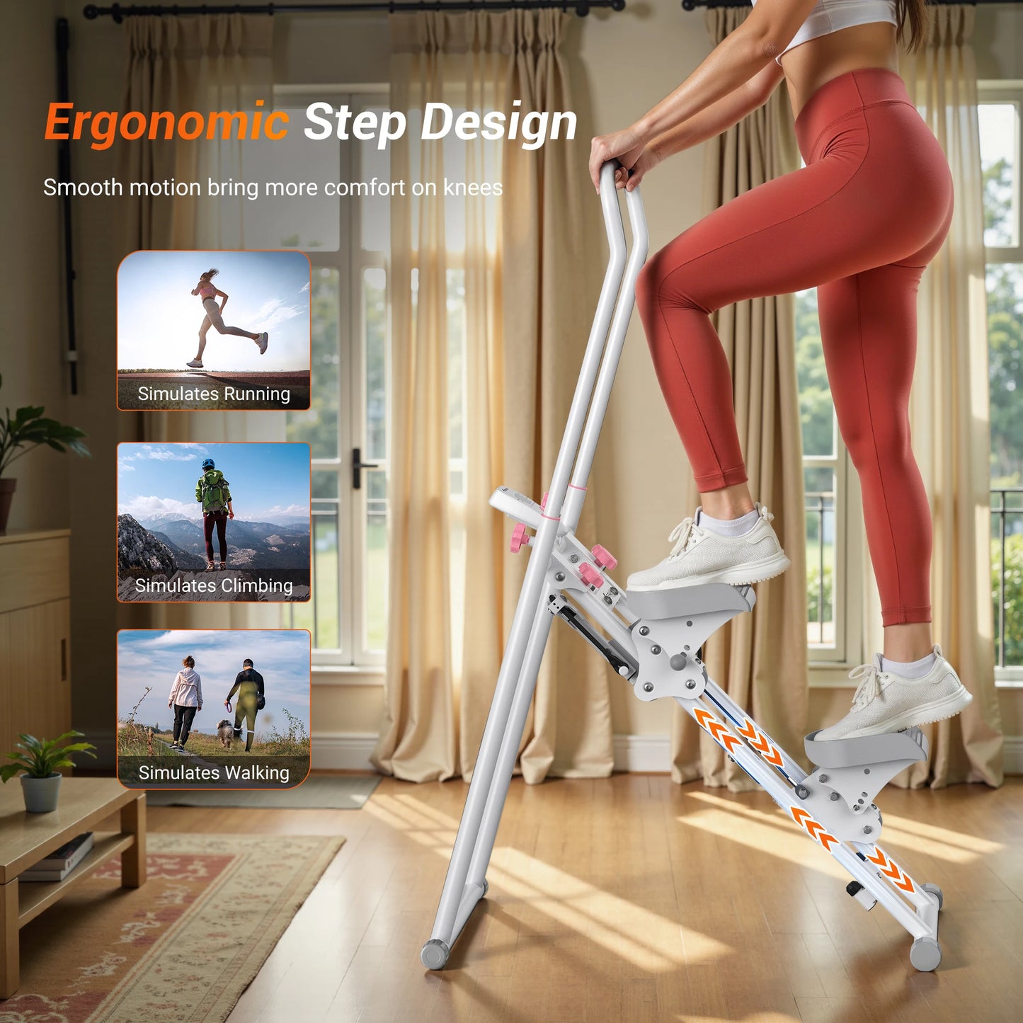 Compact Folding Stair Stepper for Home Gym