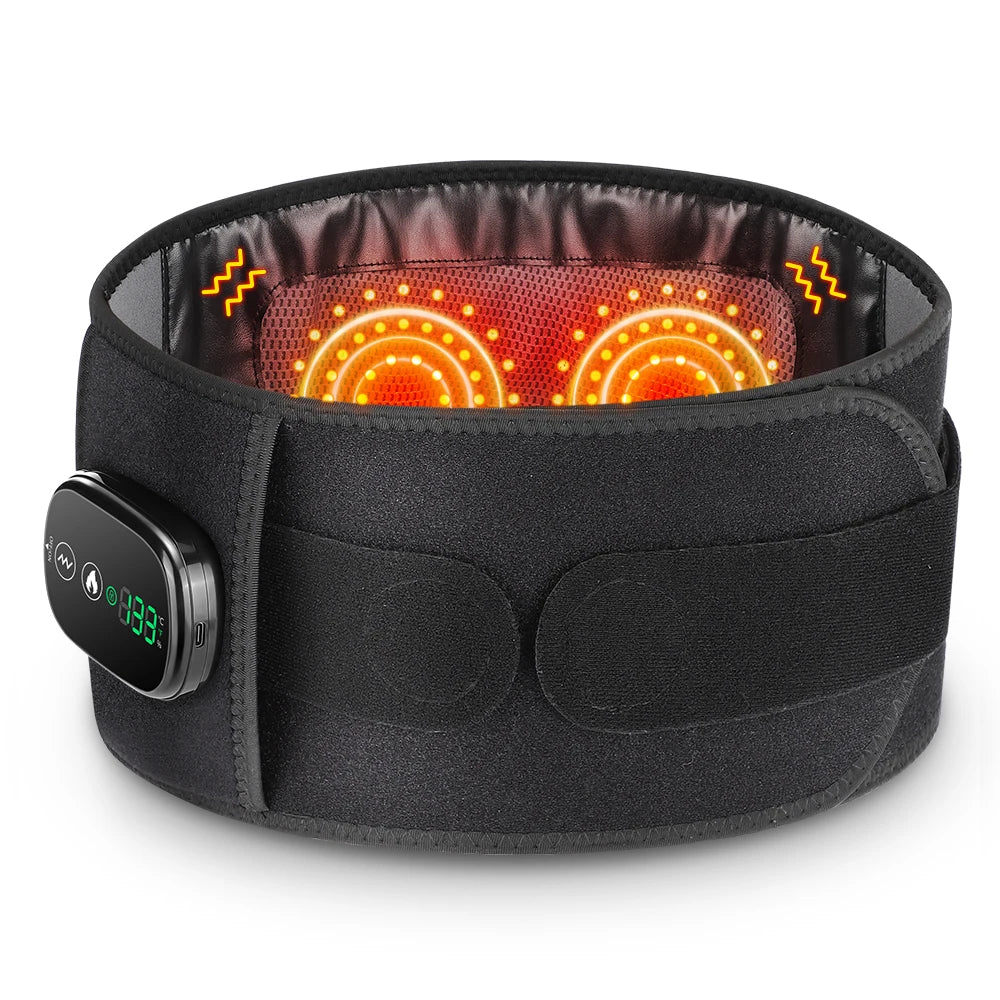 Heated Vibration Massage and Lumbar Support Belt