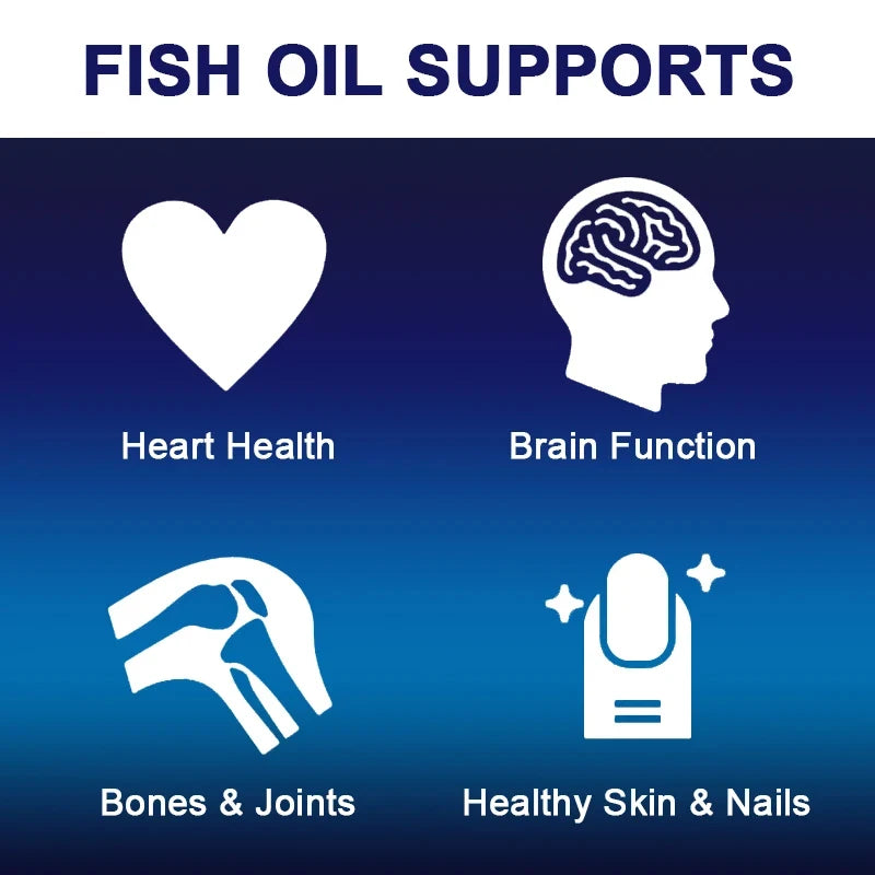 Omega 3 Fish Oil - Supports Brain & Heart Health
