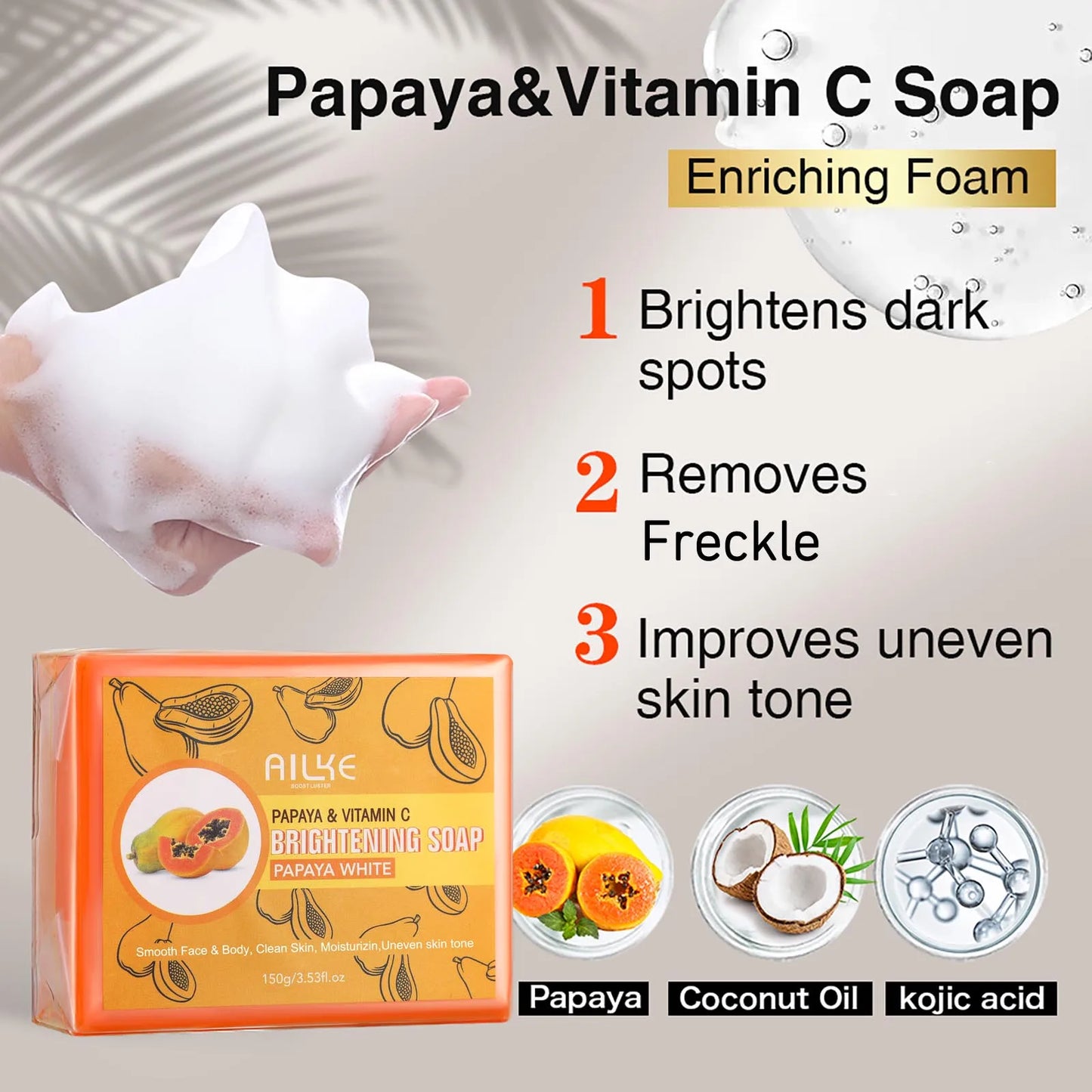 Skin Whitening Organic Papaya Handmade Soap
