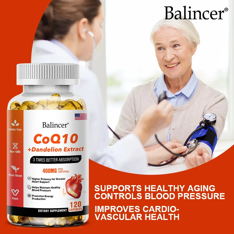 COQ10 + Dandelion Extract - Supports Heart Health and Energy