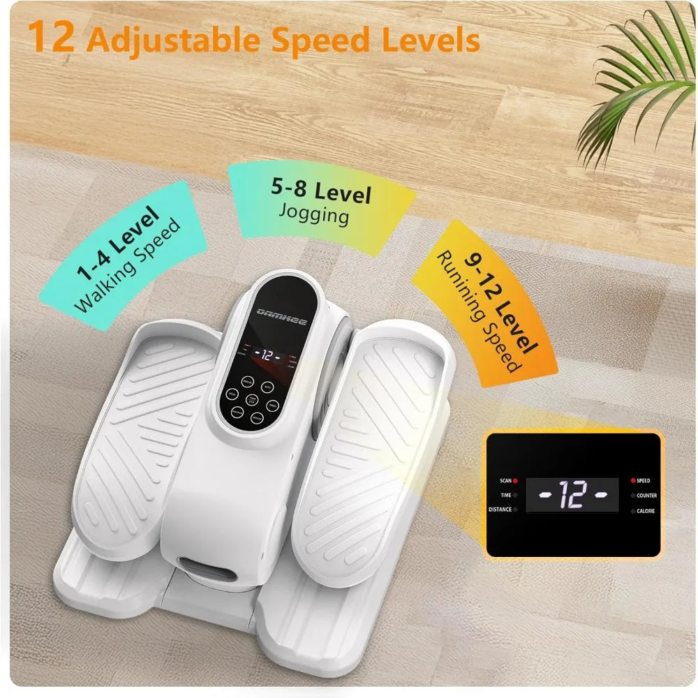 Under desk elliptical leg fitness machine