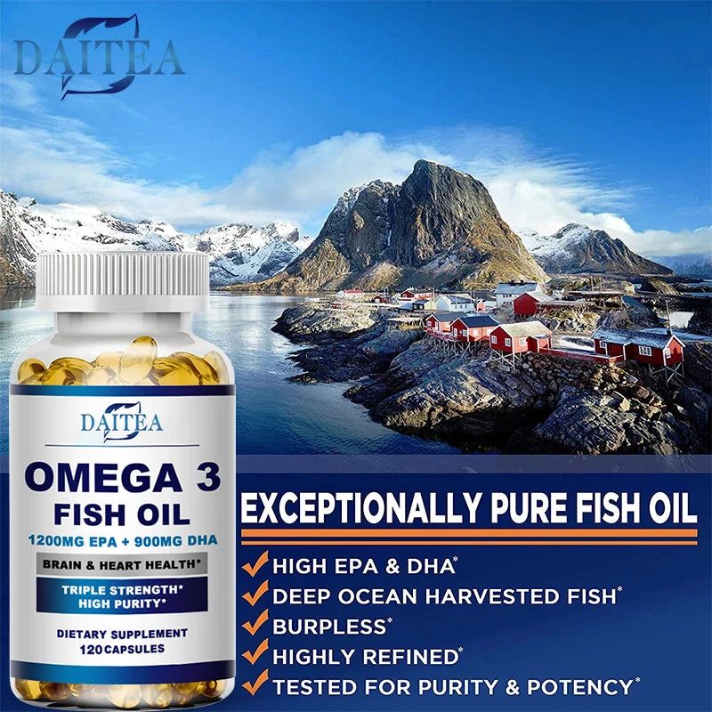 Omega 3 Fish Oil - Supports Brain & Heart Health