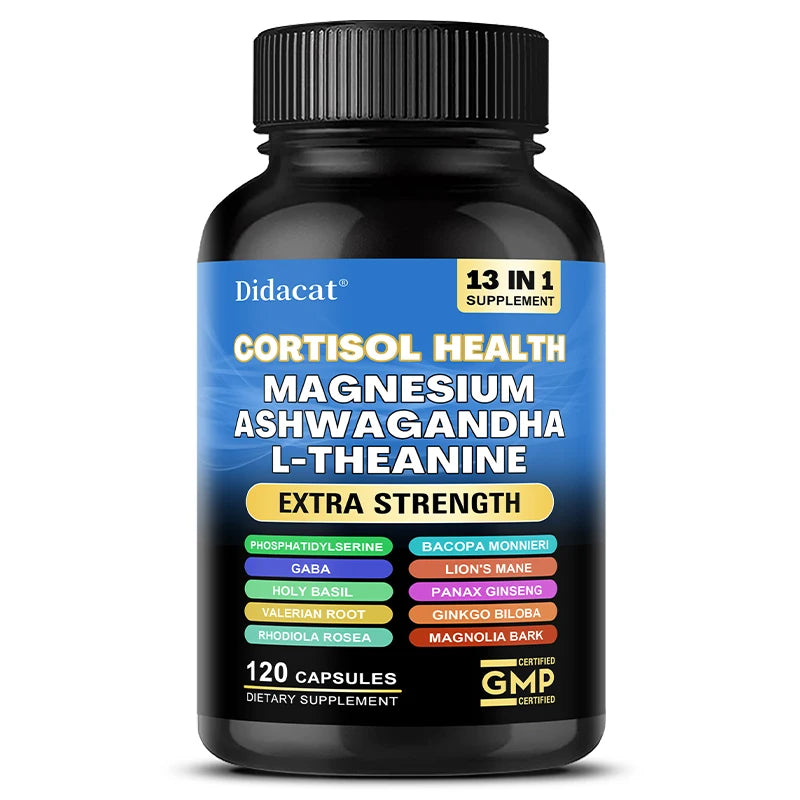 13-in-1 Cortisol Supplement - Brain Health, Mood, Relaxation