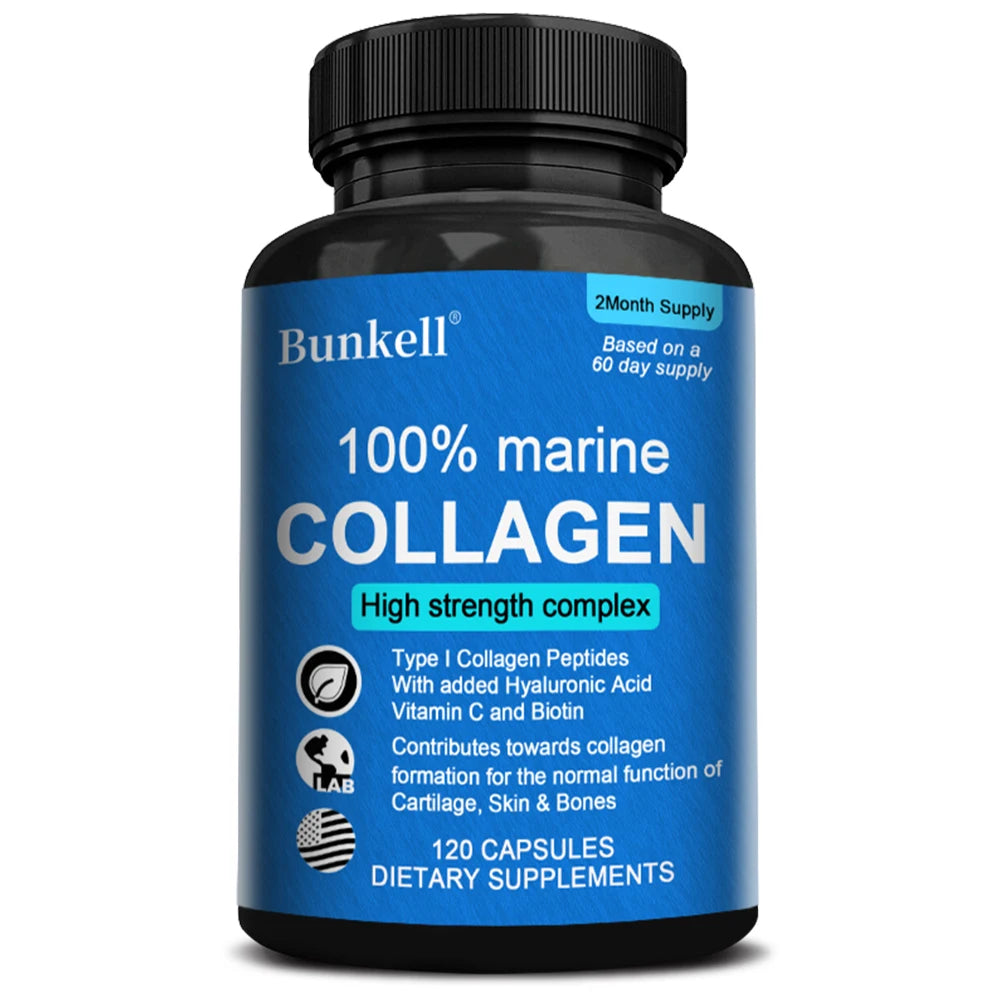 Marine Collagen with Hyaluronic Acid, Vitamin C and Biotin