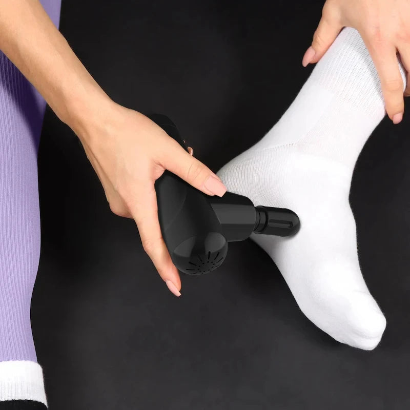 Vibrating massage gun for body neck back