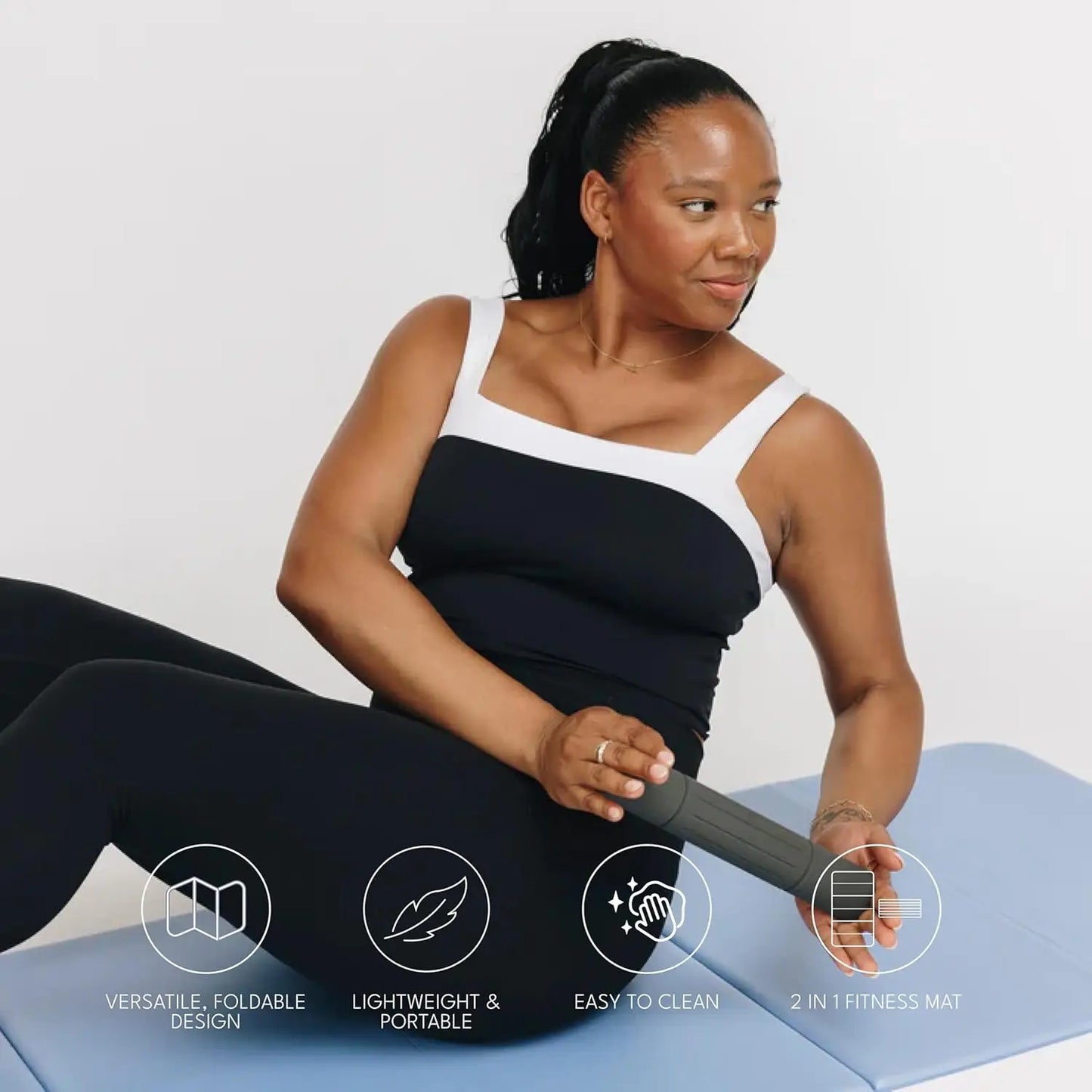 Foldable Multi-Purpose Fitness & Pilates Mat