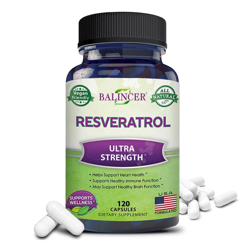 Resveratrol Capsules For Cardiovascular & Immune Health