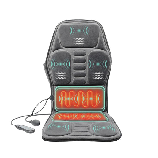 Heated Massage Seat Cushion With Lumbar Support