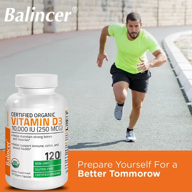 Vitamin D3, Supports Calcium Absorption, Muscle Strength