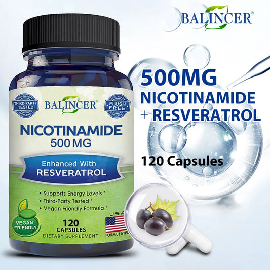 Niacinamide with Resveratrol &  Vitamin B3