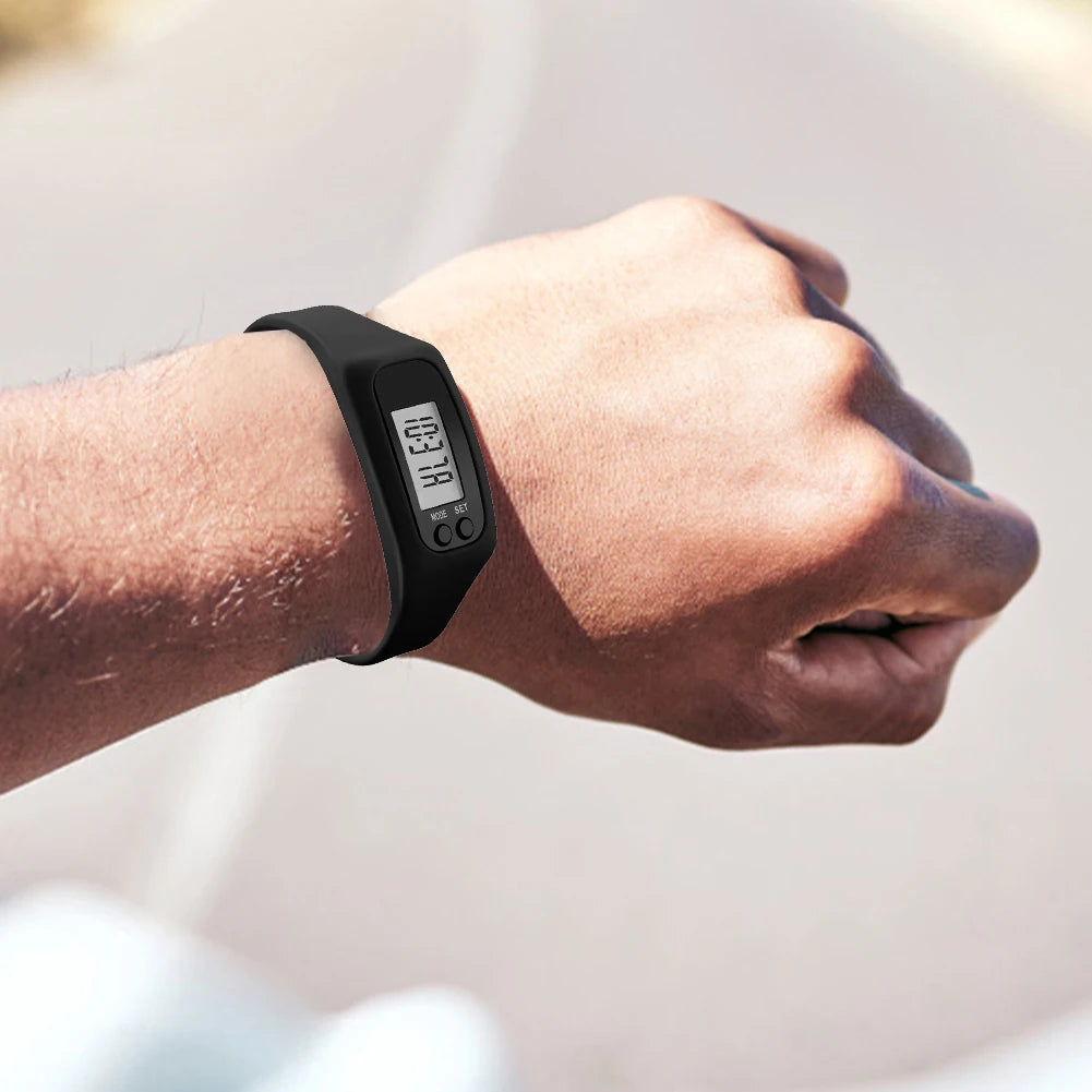 LED Pedometer Calorie Counter Fitness Watch