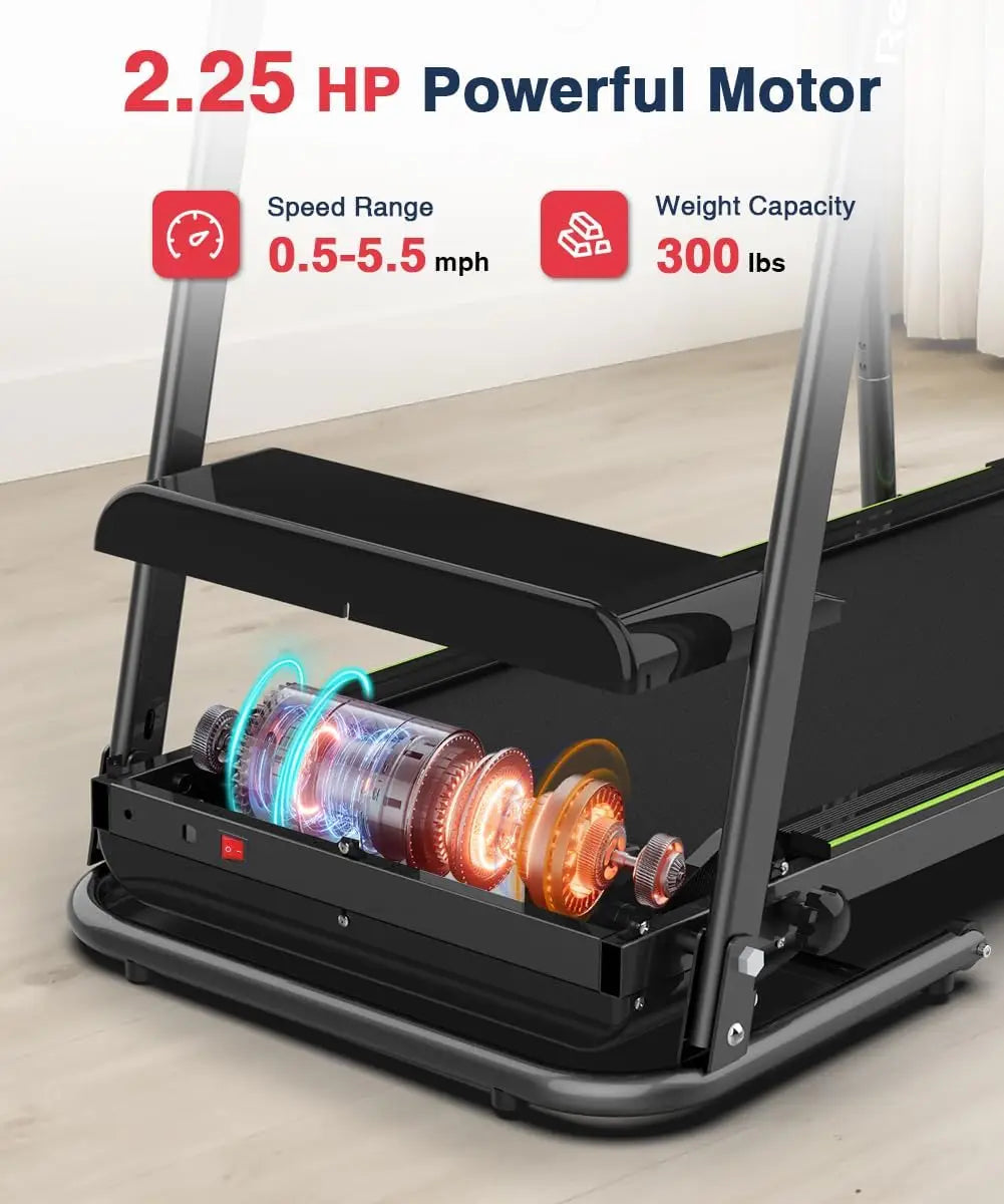 Walking Treadmill with Long Handrail for Balance
