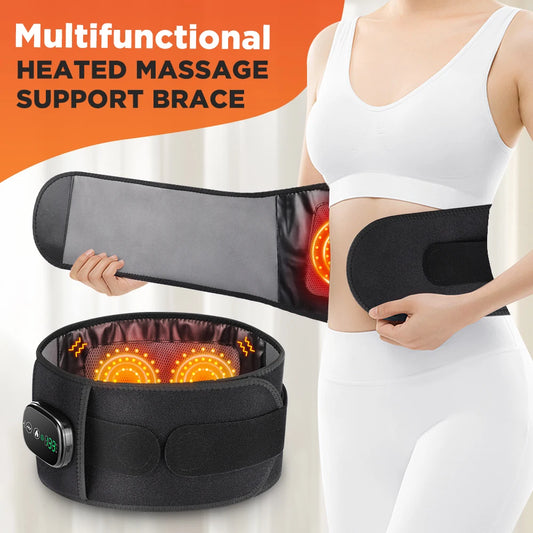 Heated Vibration Massage and Lumbar Support Belt