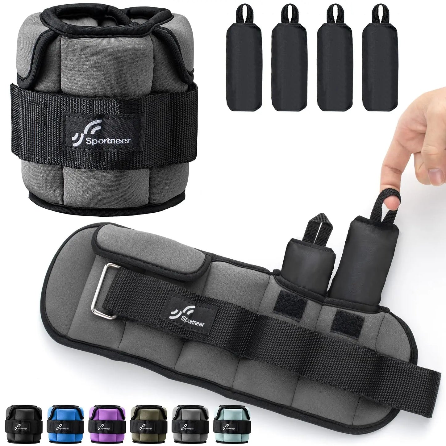 Adjustable Wrist and Ankle Weights 1 Pair