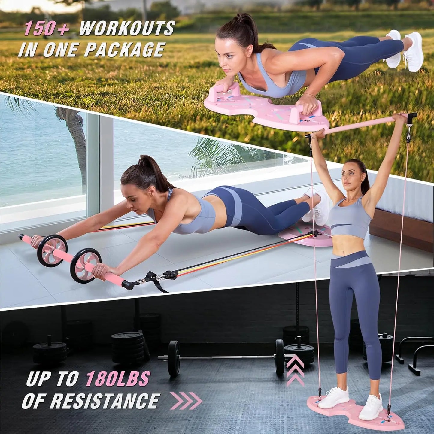 Portable Home Gym System & Accessories