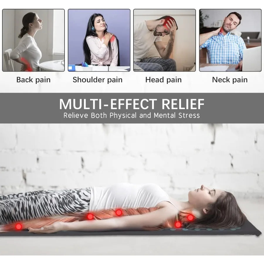 Extra Long Acupressure Mat Set with Pillow