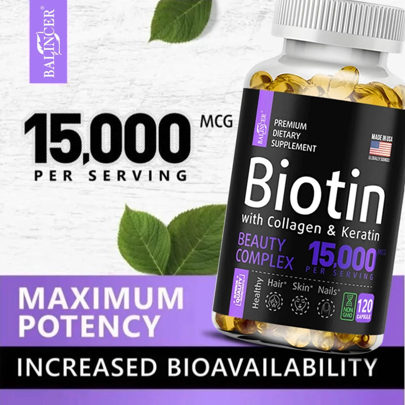 Biotin + Collagen + Keratin Supplement