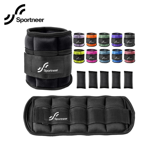 Adjustable Ankle Weights - 1Pair 10lb Leg Weights