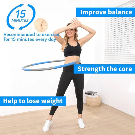 Adjustable Weighted Fitness Hoop