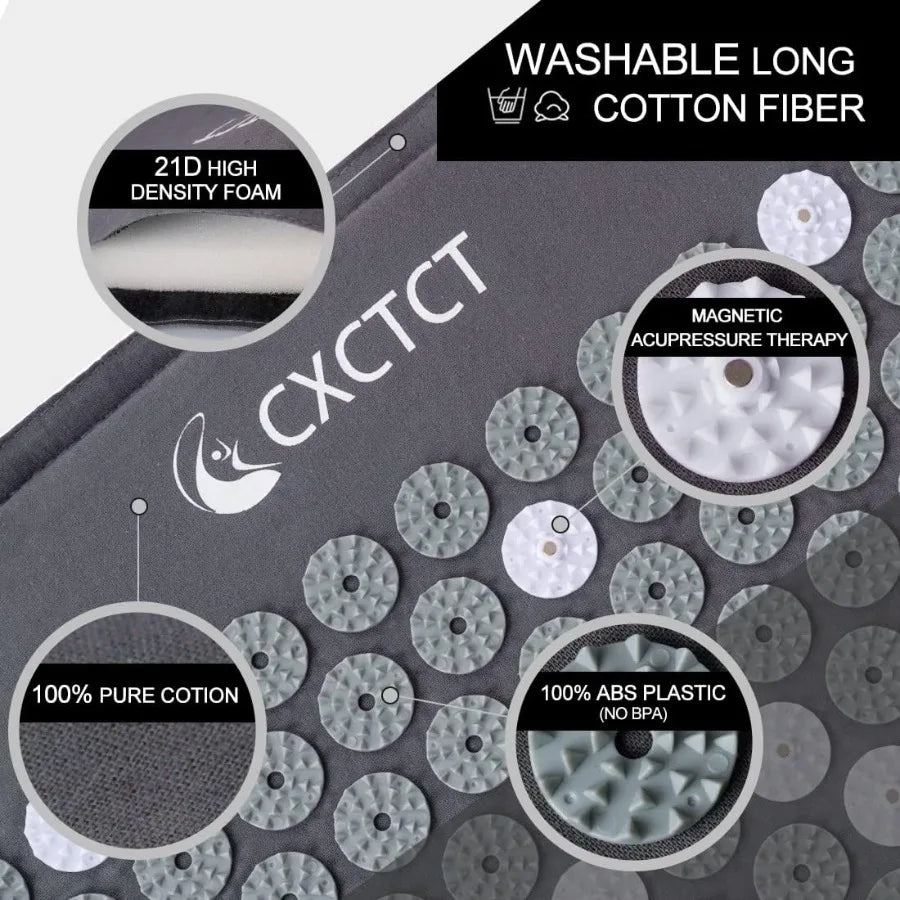 Extra Long Acupressure Mat Set with Pillow