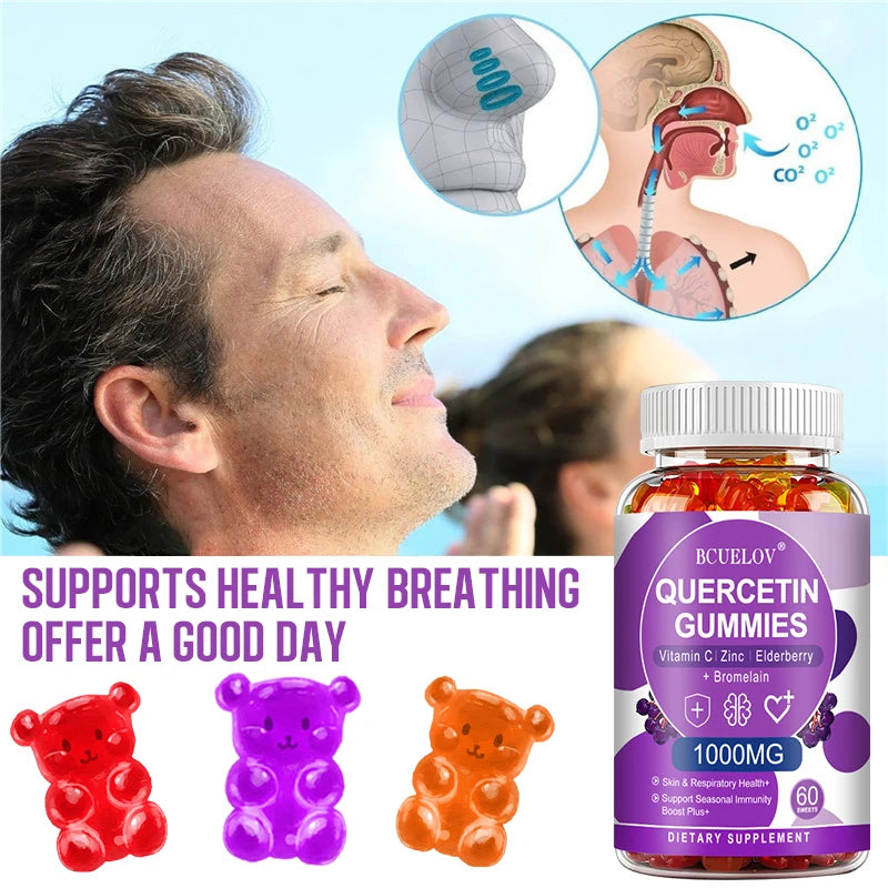 Quercetin Gummies - with Zinc, Vitamin C, Bromelain